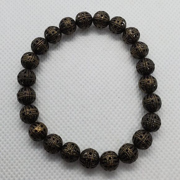 Brown Beaded Bracelet  - Picture 1 of 2